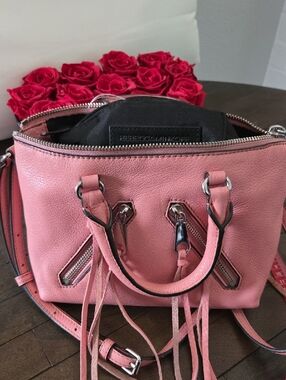Rebecca Minkoff Dusty Pink Mini Satchel with Tassels